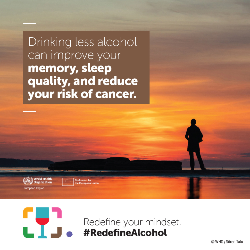Social media tiles "Redefine Alcohol" EN